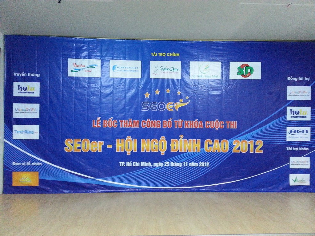 Hân hạnh đồng hành cùng SEOer – Hội ngộ đỉnh cao 2012