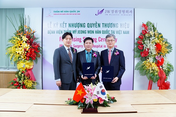 Thẩm mỹ viện JW vinh dự được cấp giấy chứng nhận thương hiệu thẩm mỹ JW duy nhất tại Việt Nam