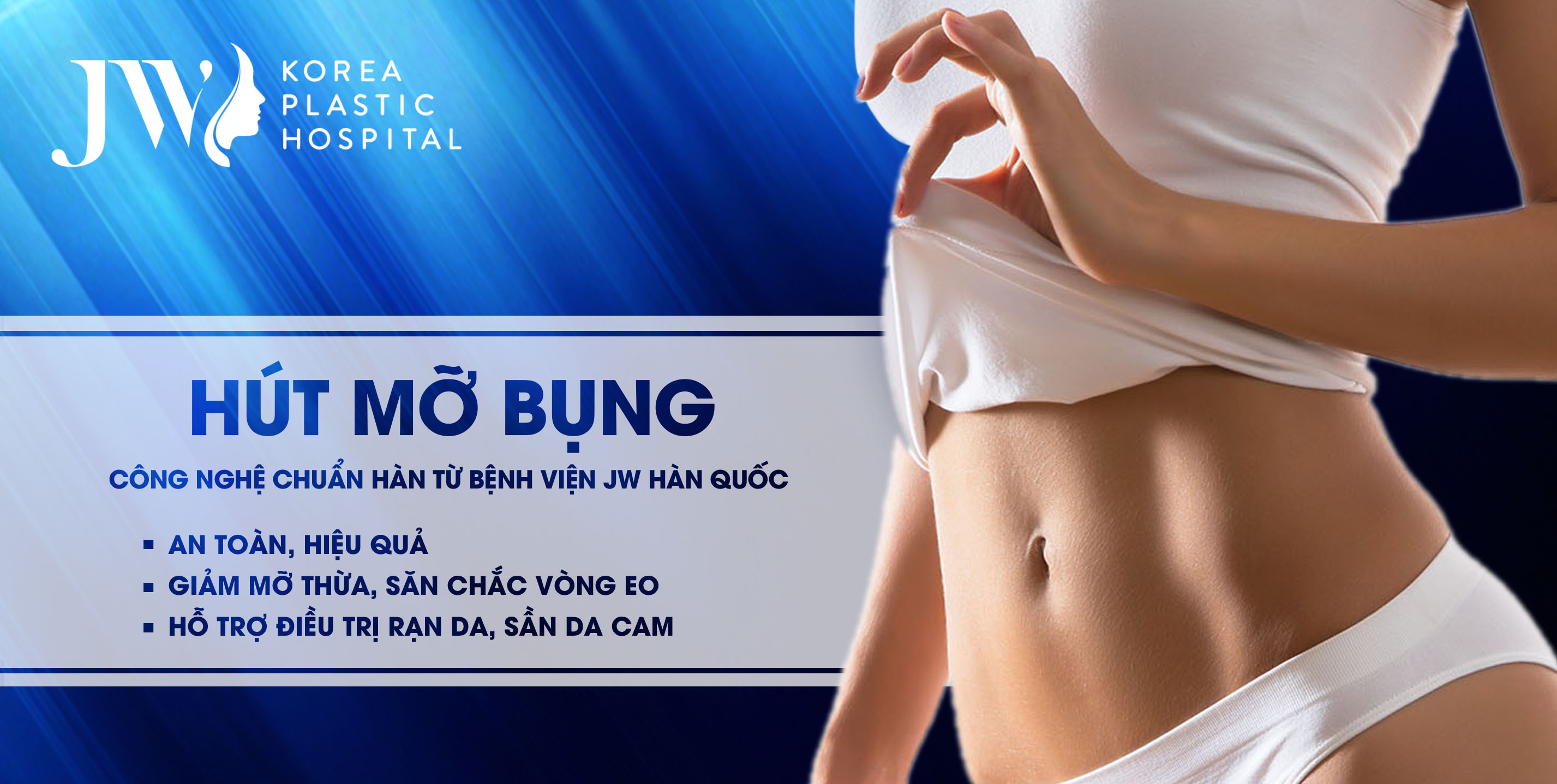 Hút mỡ bụng Laser Lipo an toàn không phẫu thuật