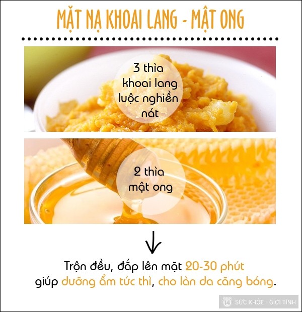 Khám phá bí quyết làm đẹp da từ khoai lang