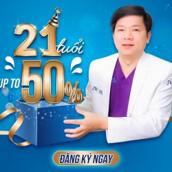 ĐẠI TIỆC SINH NHẬT JW TUỔI 21: Ưu đãi 50% tất cả dịch vụ, hàng nghìn quà tặng cực chất