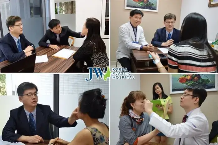 Korean doctors directly examine for customers