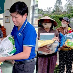 Bệnh viện JW Hàn Quốc cứu trợ 500 hộ dân ngập nặng sau trận lũ lớn ở Phú Yên