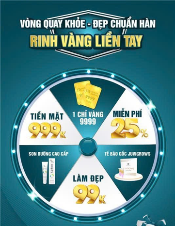 vòng quay ưu đãi giáng sinh tại JW