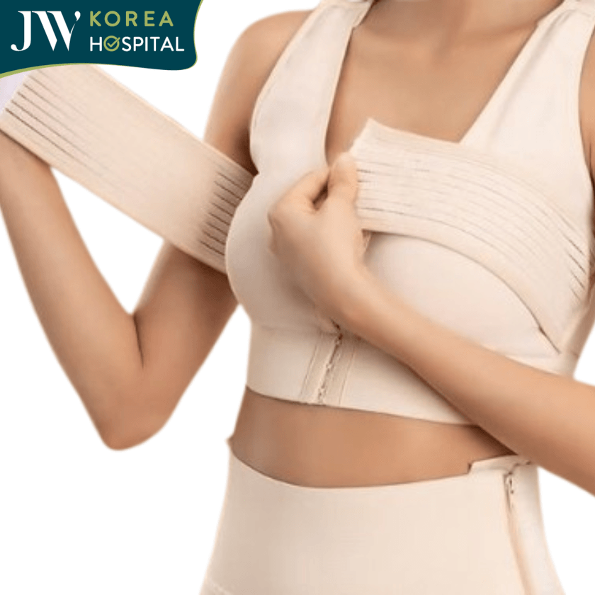 áo định hình được sử dụng sau nâng ngực