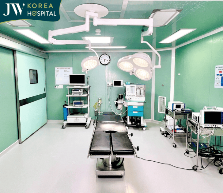 Toàn bộ quy trình phẫu thuật tại bệnh viện JW được thực hiện trong môi trường vô trùng, đầy đủ trang thiết bị hiện đại