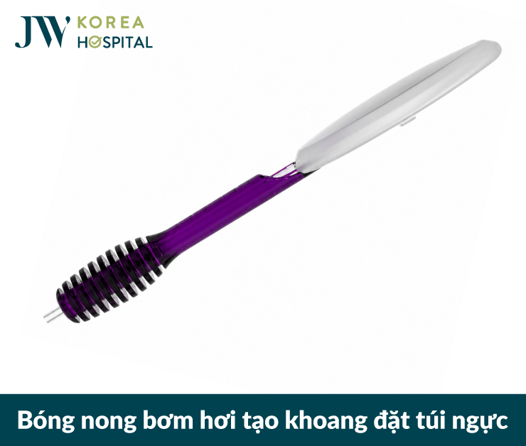 Bóng nóng bơm hơi tạo khoang đặt túi ngực